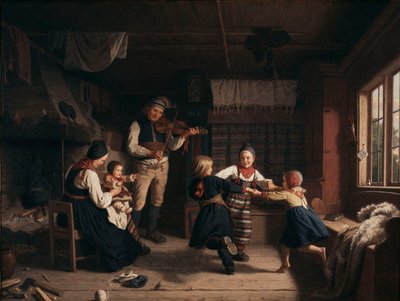 Domingo por la tarde en una granja en Dalecarlia de Amalia Lindegren